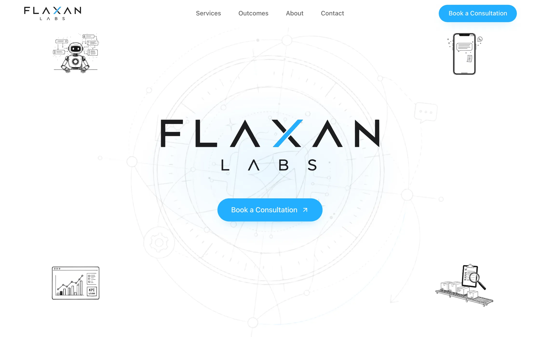 Screenshot of FLAXAN Labs