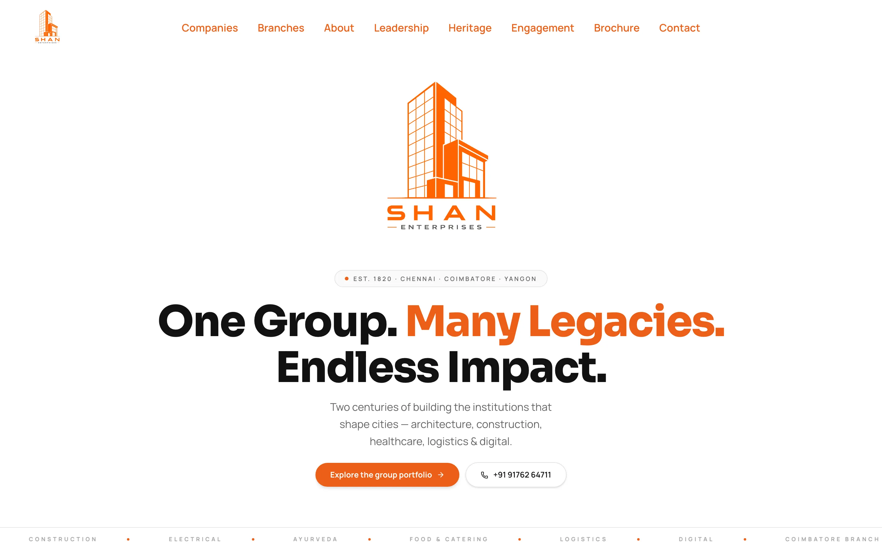 Screenshot of Shan Enterprises