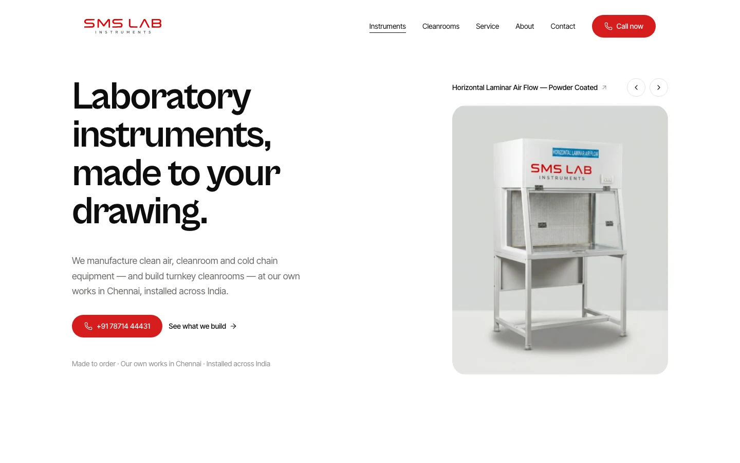 Screenshot of SMS Lab Instruments